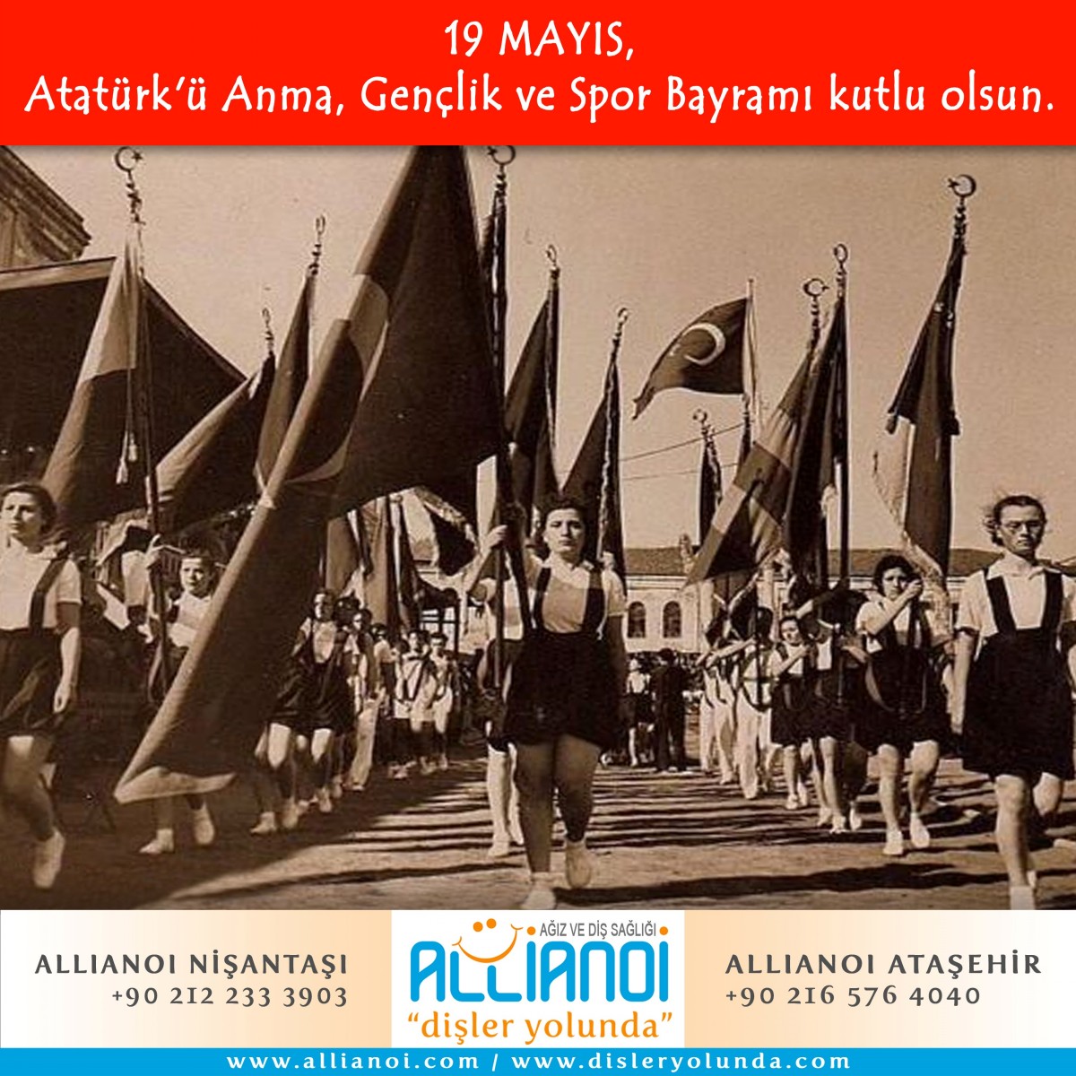 19 Mayıs Atatürk'ü Anma, Gençlik ve Spor Bayramımız Kutlu Olsun